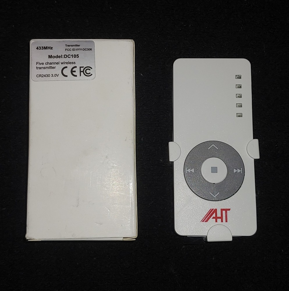 DC 105 - Five Channel Remote for Roll Down Shutters, Screens and Shades