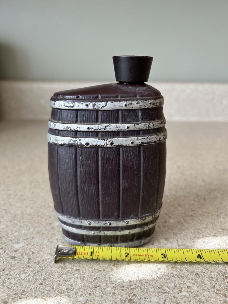 Avon Bay Rum Aftershave Barrel Bottle Empty Vintage
