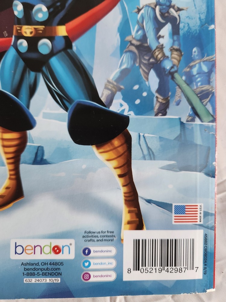 Marvel Thor "Big Fun Book To Color" Bendon 2013