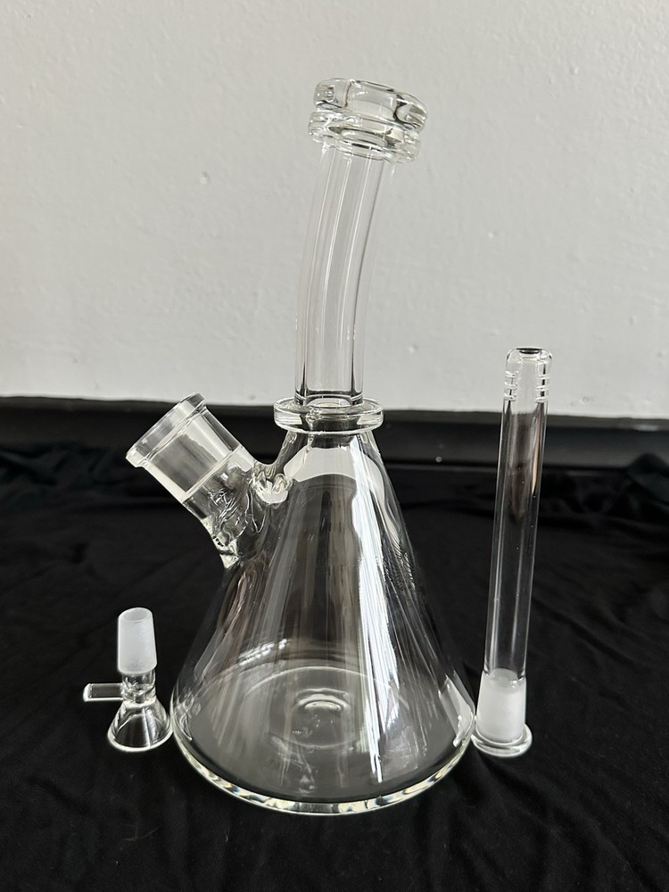 10” Hookah Water Pipe Beaker 9mm Thick Wall Heavy Glass