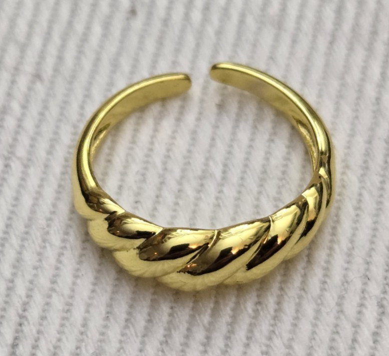 Chunky Gold Ring Set 4Pc Svovin Adjustable Boho Statement Rings
