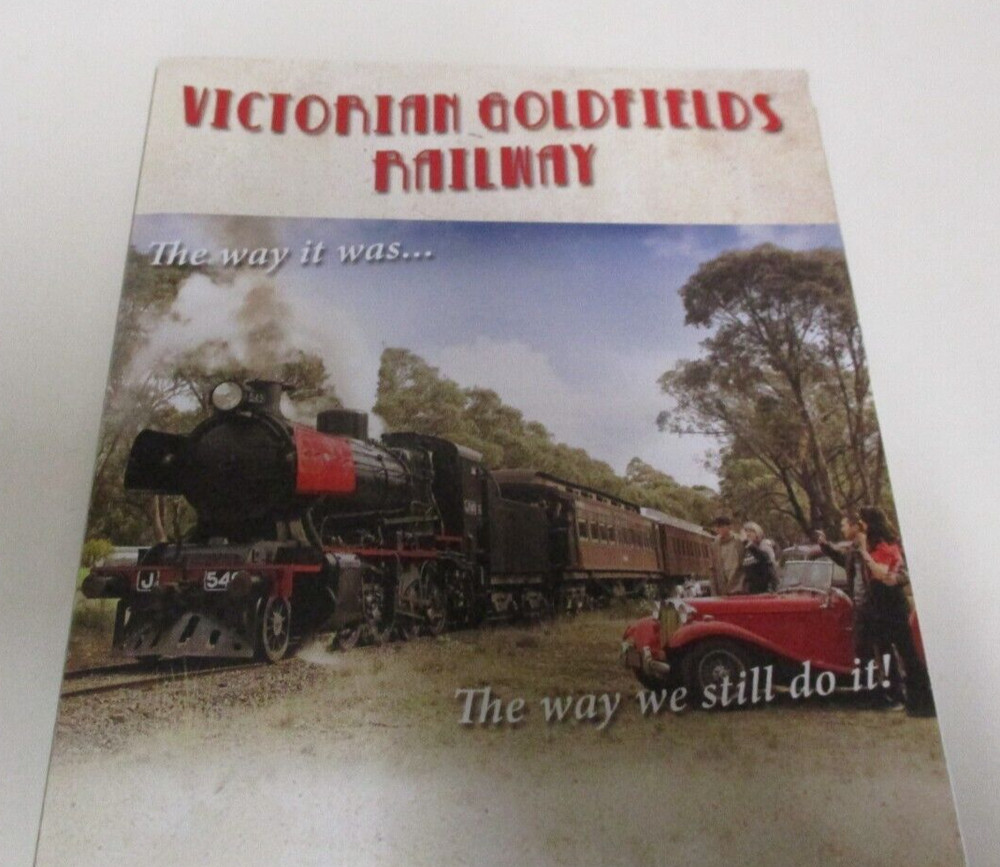 Victorian Goldfields Railway Steam Train - 8 Panel Guide - Castlemaine & Maldon