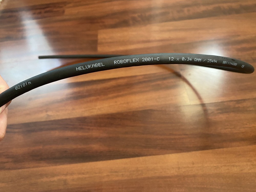 Kuka 12 pin X41 male connector with High Flex Cable, 3ft Long.