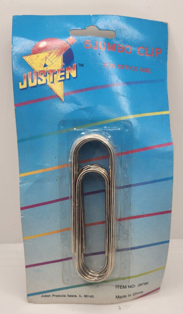 5 Jumbo Paper Clips "New"
