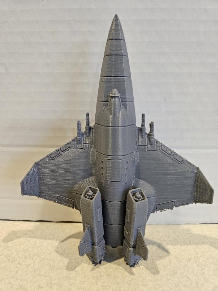 3d Printed 6in Grey Centurion Wing Commander WC Space Ship