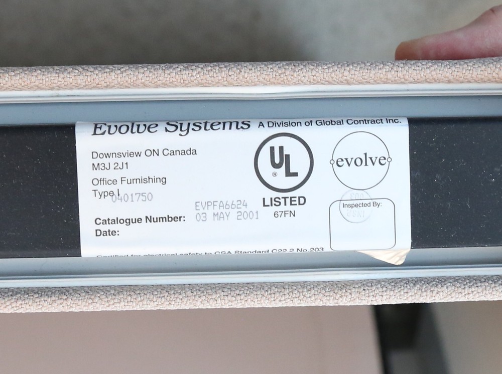 Evolve Systems Two Color Cubicle Wall Panels, Used, from non-smoking office