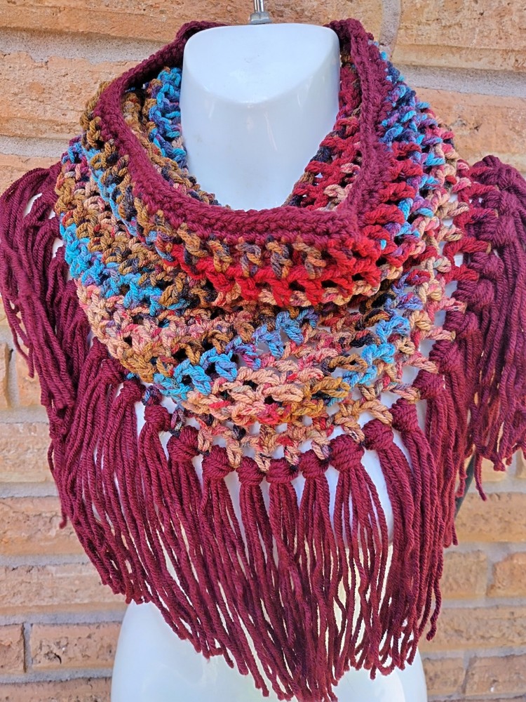 Handmade Crochet Mesh Cowl
