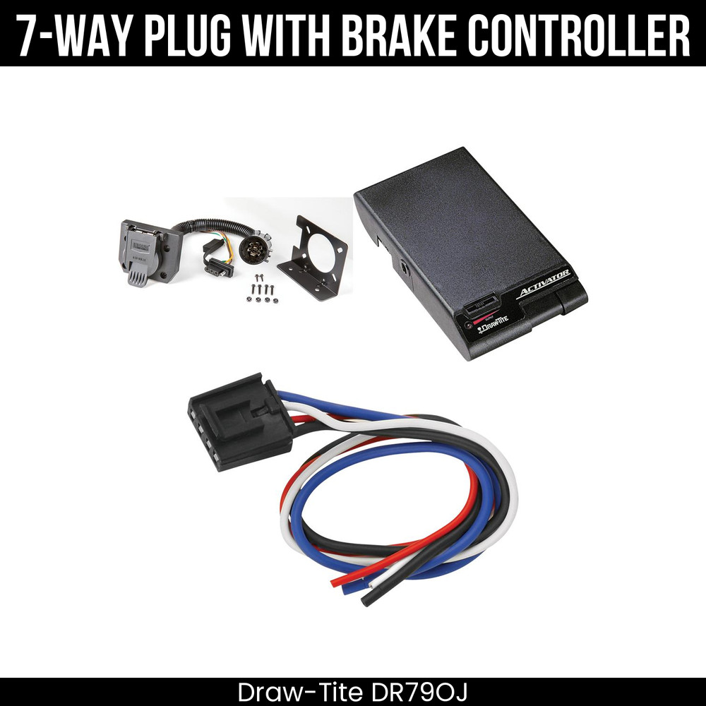 DrawTite 7Way Wiring Brake Control For 02-04 Bravada w/ Existing USCAR 7-Way New