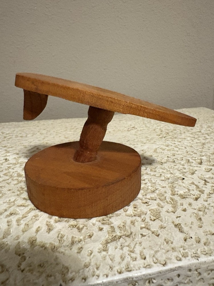 Solid Wood Carved Surf Board 4" Corliete G16