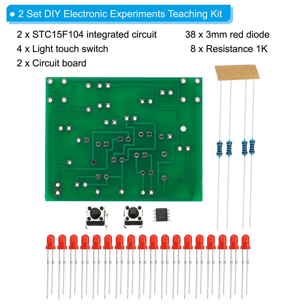 Soldering Practice Board, 2 Set Electronics PCB Board DIY Rotating Windmill