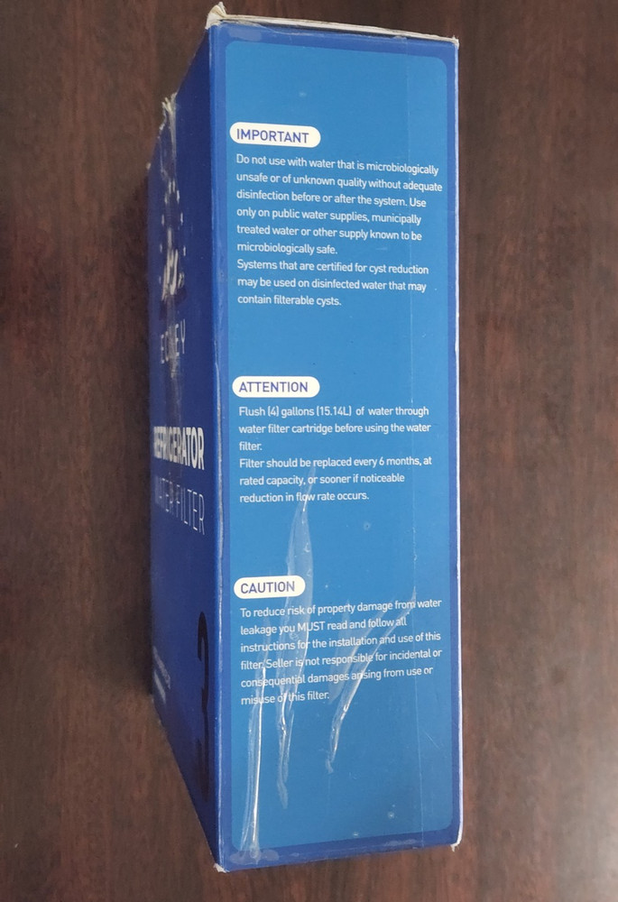 3-Pack ECLEY Refrigerator Water Filter EC-02 Filter 2 New Sealed