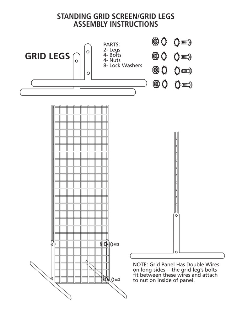 Slat Grid Standing Grid Screen