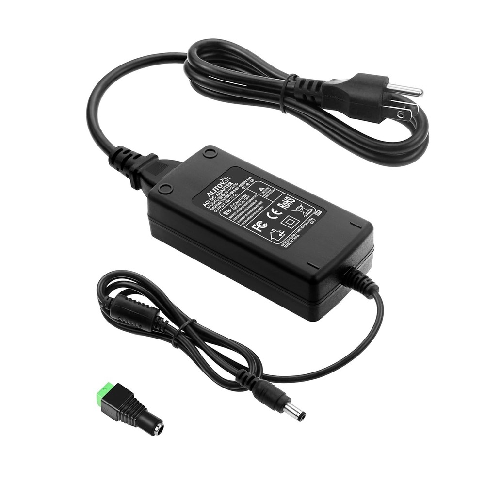 Versatile 12V 5A Power Adapter with Safety Features for Electronics - Indoor Use