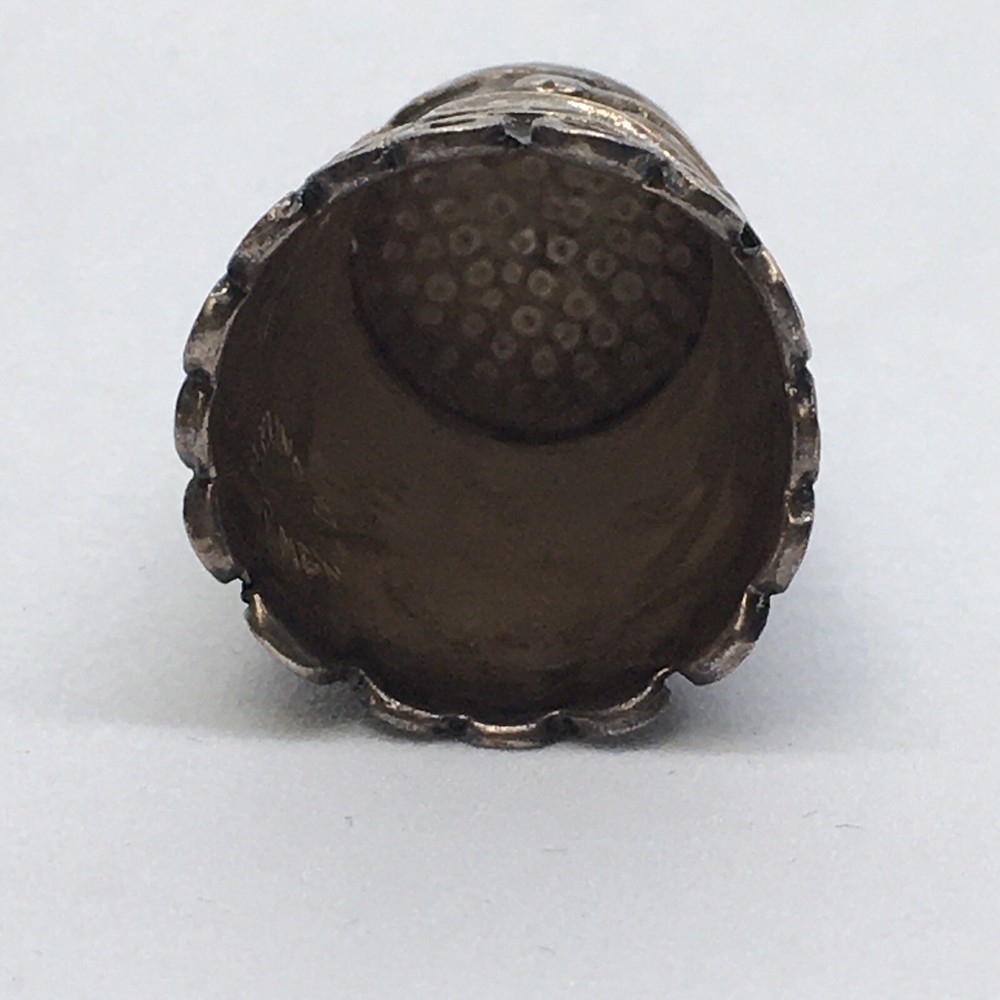 Antique Sterling Silver Thimble 1920s ICUAL Mexico