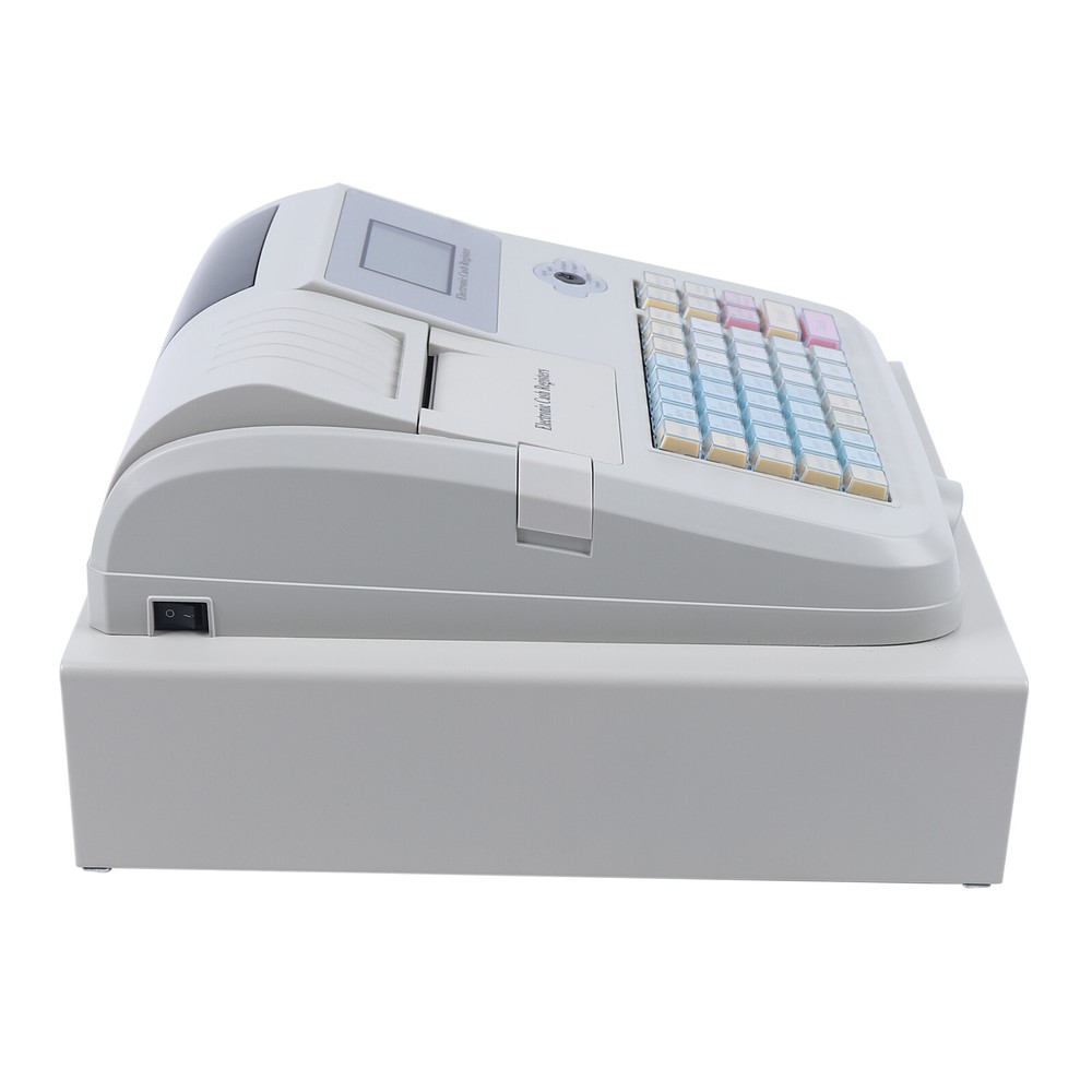 48-Key Electronic Cash Register POS System with Dual Display & Thermal Printer