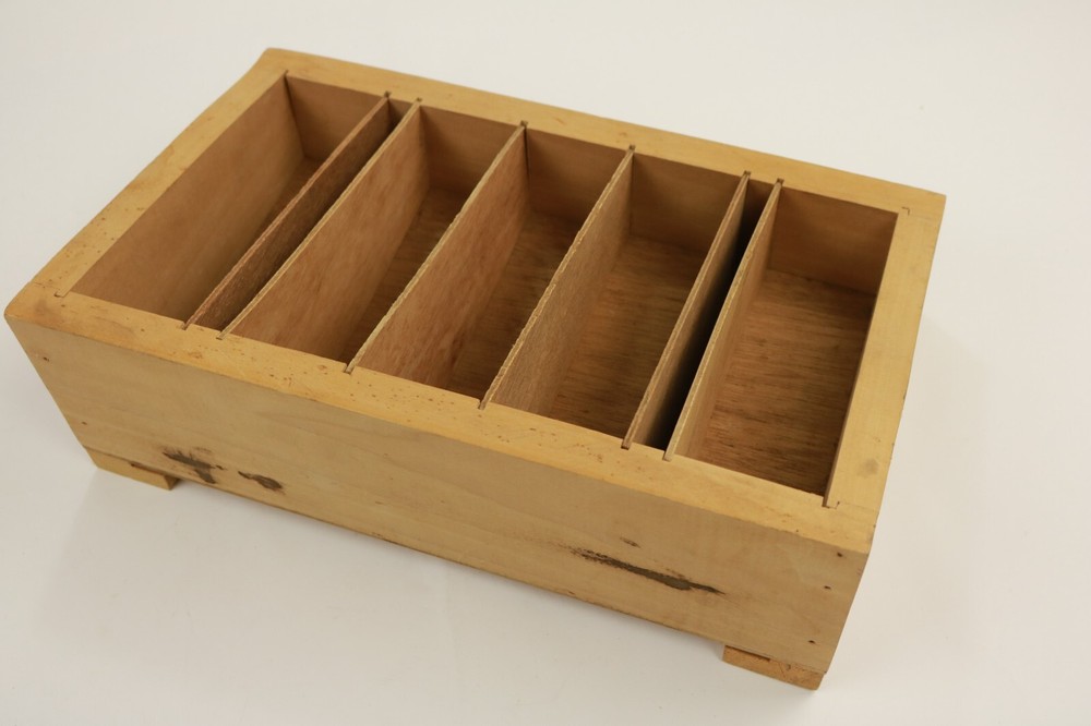 Vintage Original Camera Assistant Front Wooden Box for Accessories Tools