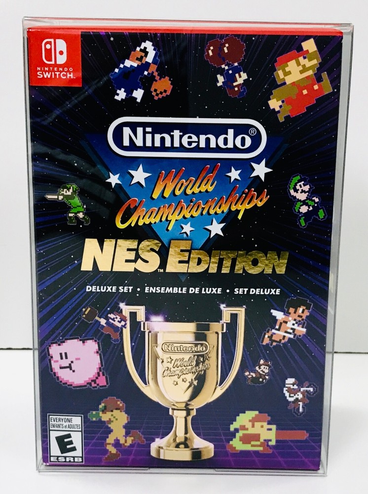 2PC Box Protector Clear Case For Switch NINTENDO WORLD CHAMPIONSHIPS. NWC