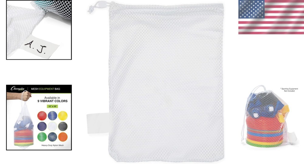 Heavy-Duty Nylon Mesh Bag with Adjustable Drawstring: Versatile Storage Solution