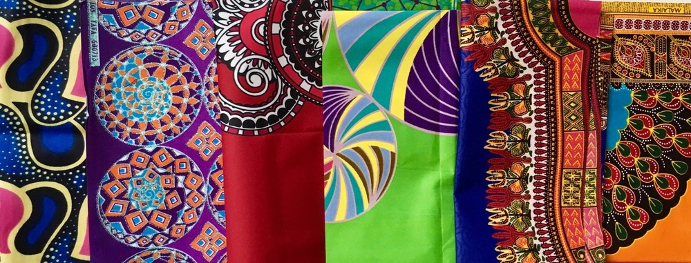 African Fabric Scraps/ Strips/ Remnants *Beautiful*, Per Half Pound