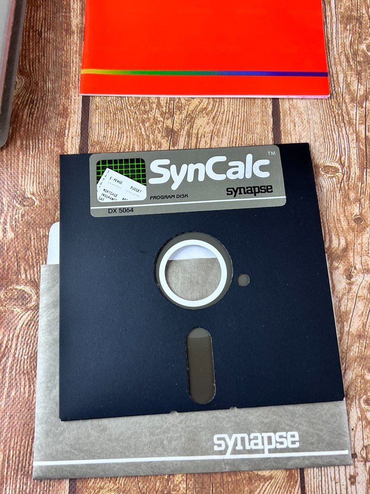 Vintage SYNAPSE SynCalc Advanced Electronic Spreadsheet Software for ATARI