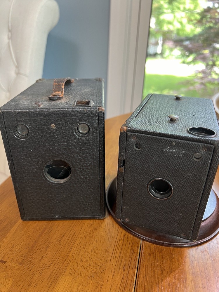 Two Vintage Box Cameras