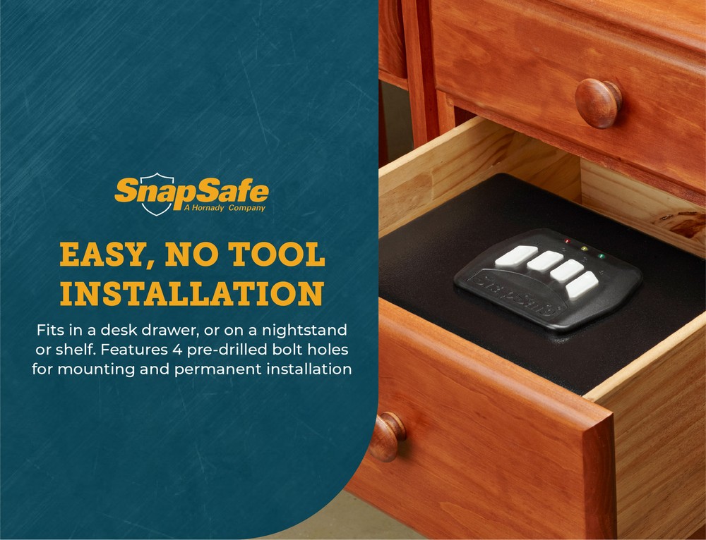 SnapSafe 75432 Keypad Vault, Black