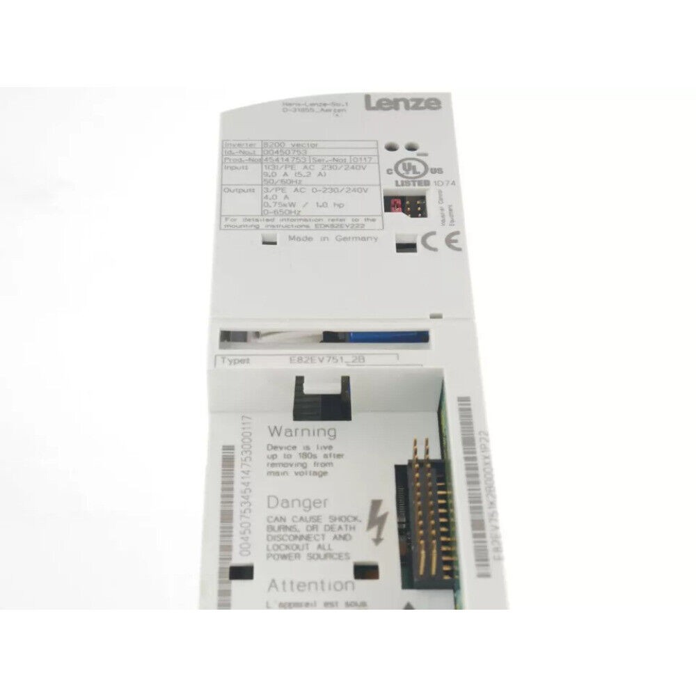 US Free TAX LENZE NEW E82EV751K2B E82EV751_2B Inverter 8200 Vector E82EV7512B