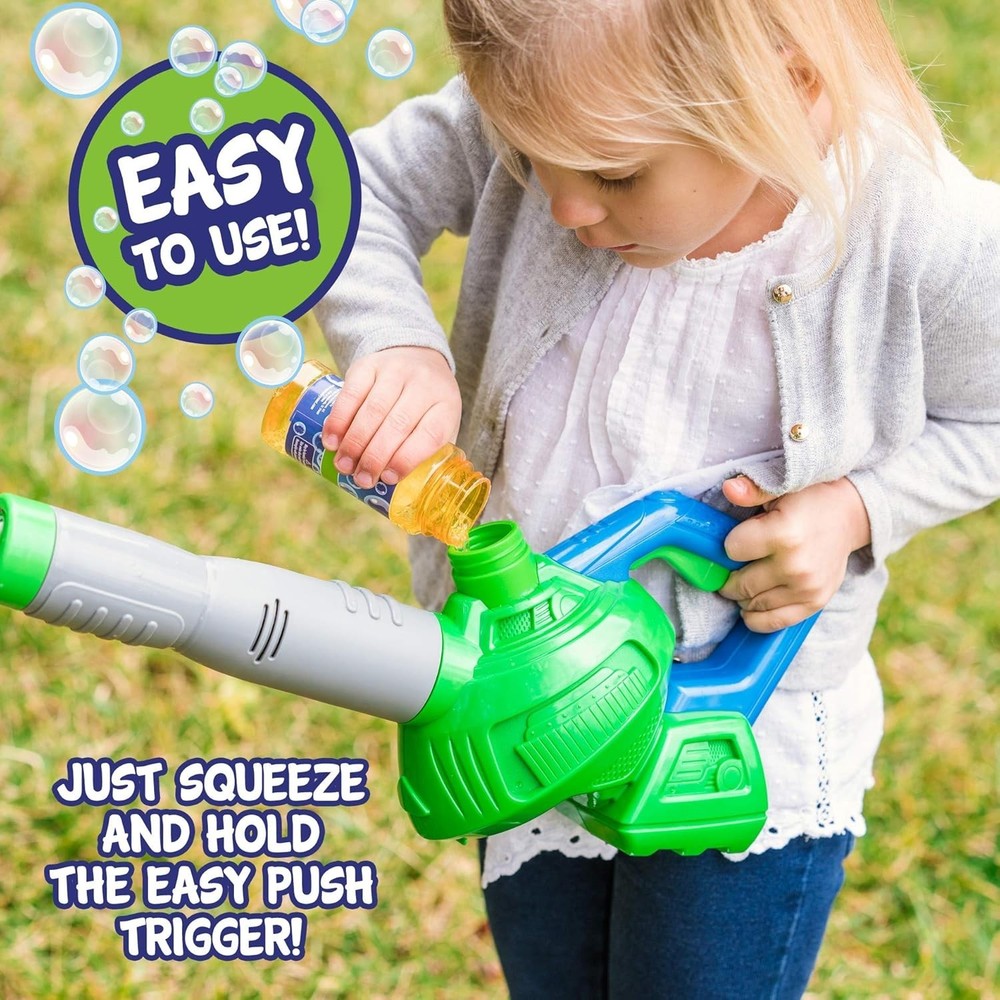 Maxx Bubbles Bubble Toy Leaf Blower - Perfect Gift for Creative Outdoor Play, 3+