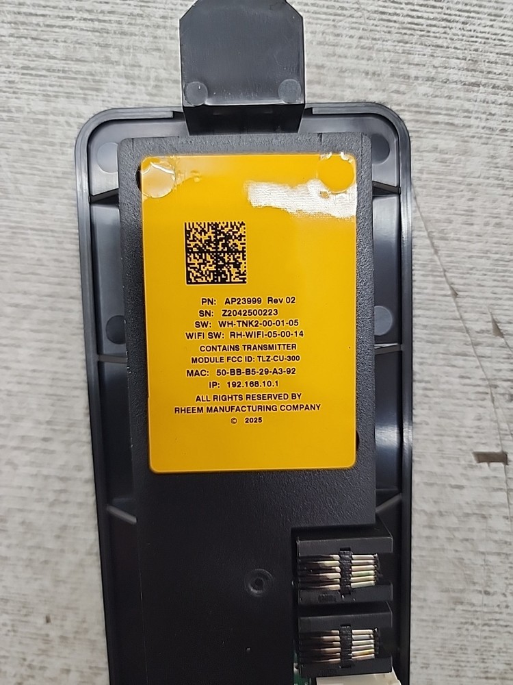 Rheem Tankless Water Heater SMART Wi-Fi Control Assembly Module P/N AP23999