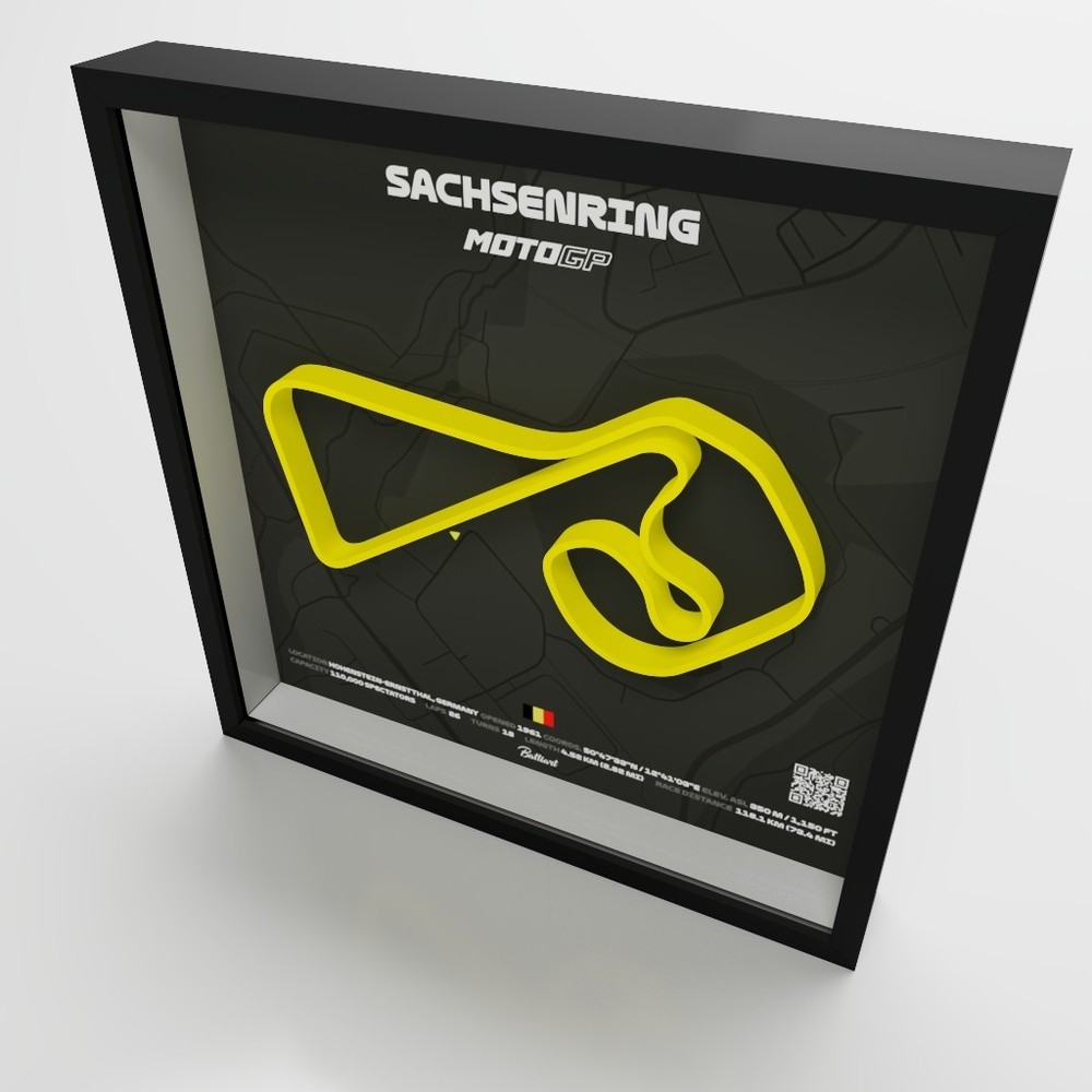 Sachsenring Circuit MotoGP Shadow Box