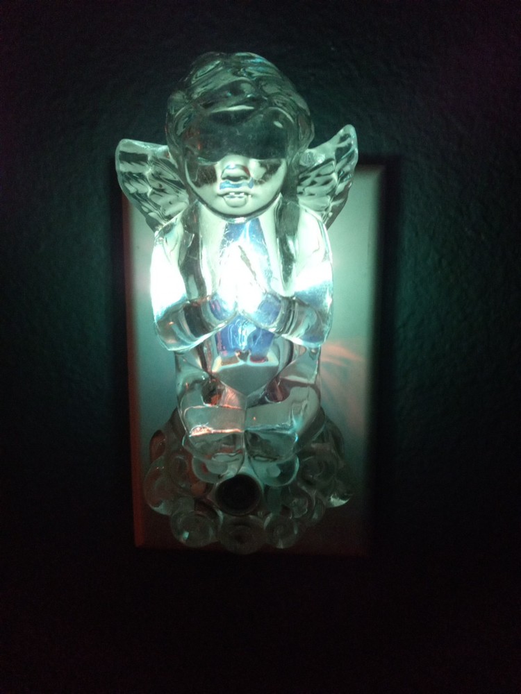 Clear Plastic - Praying Angel -Night Light