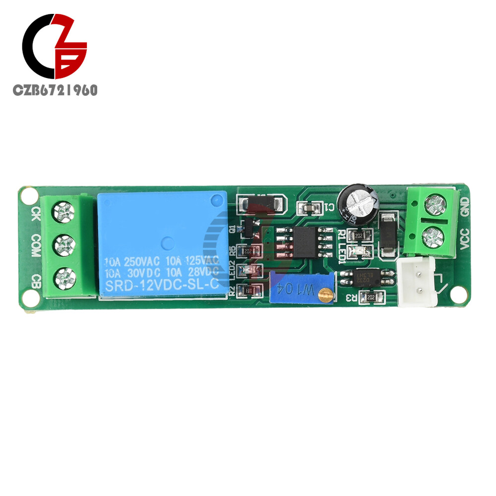 DC 5V-12V Adjustable Timer Delay Turn OFF Module Timing Relay Time Switch 1~10s