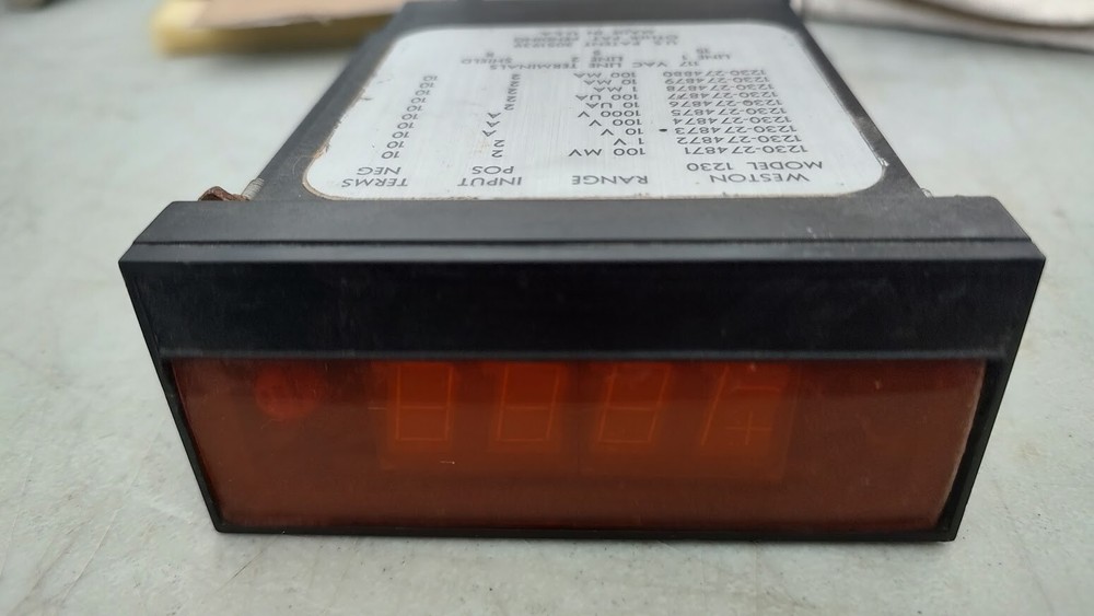 WESTON 1230 LED COUNTER 117V LINE TERMINALS