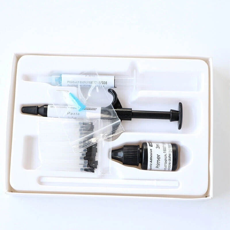 Dental Orthodontic Light-Cure Bonding Kit with Primer & Etching Paste