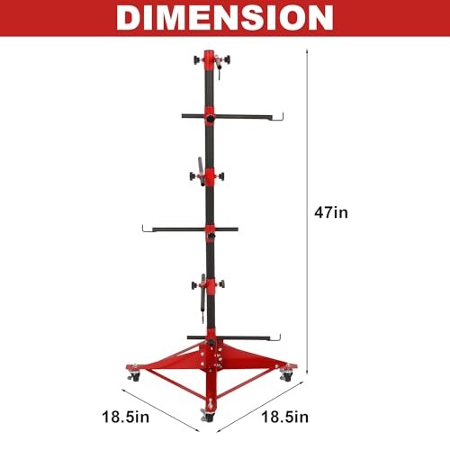Panel Tree Automotive Paint Stand with 6 Hook Levers, 47 Inch Panel Holder