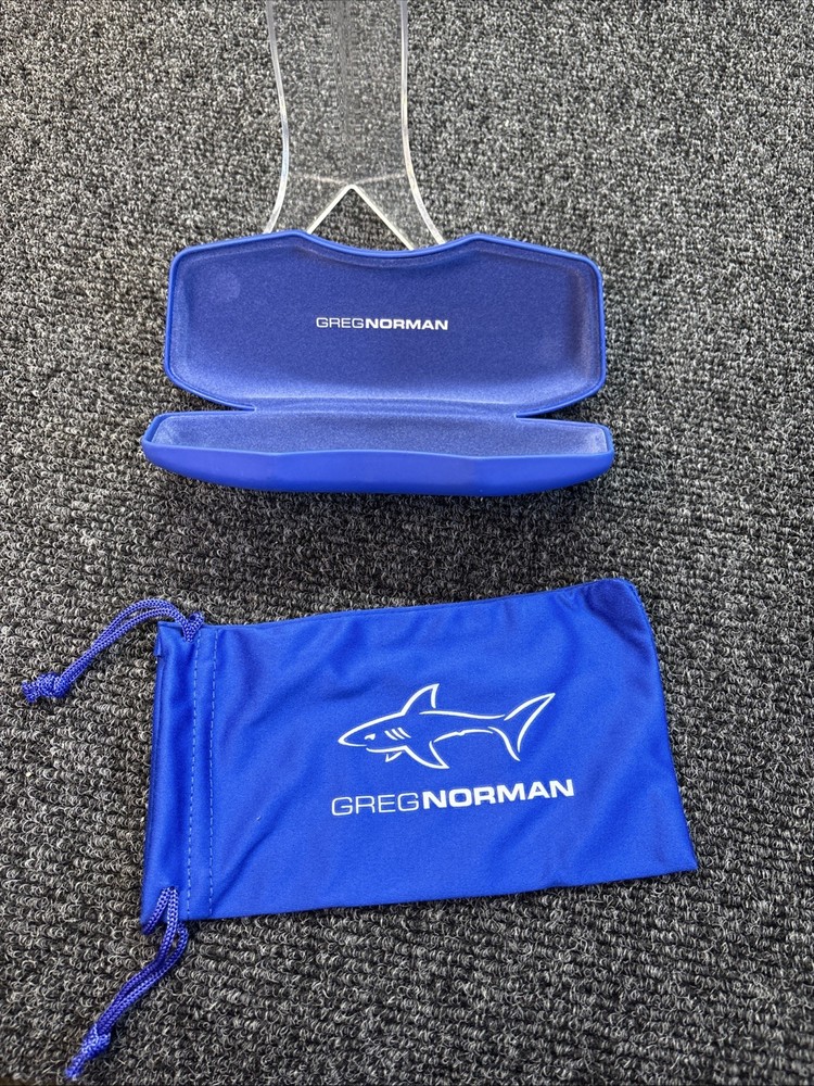 Greg Norman~Authentic Case with Cloth Pouch~Blue~New