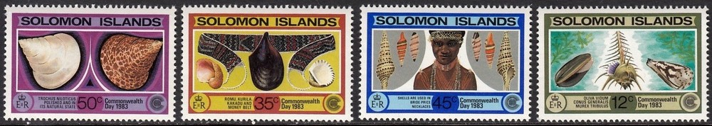 SOLOMON ISLANDS 1983 SHELLS COMMONWEALTH DAY