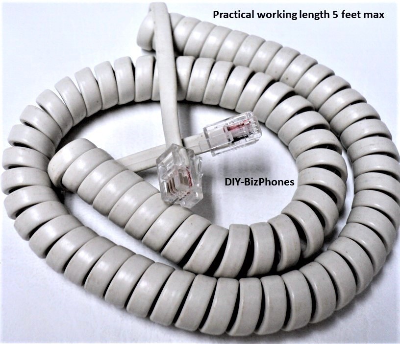 2-Pack Warm Gray Grau 9Ft Siemens Phone Handset Cord OptiSet E Basic Advance