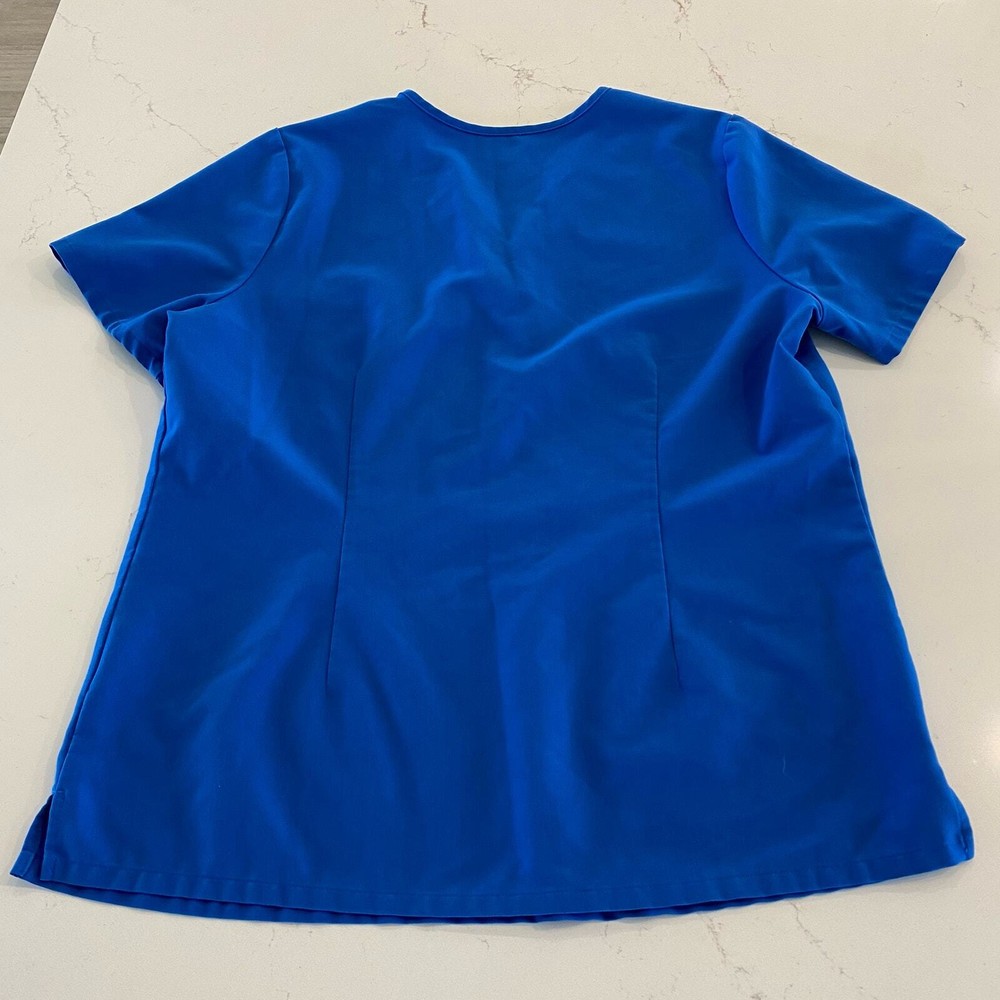 Figs Catarina One-Pocket Scrub Top Large Blue