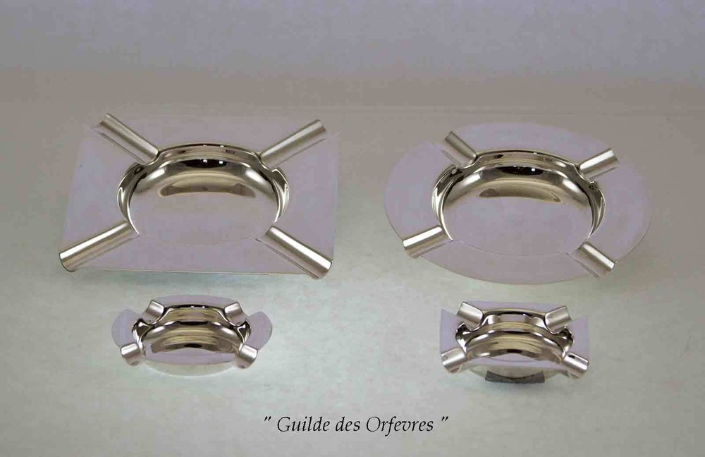Silver Ash Trays, Set of 4 Different ones