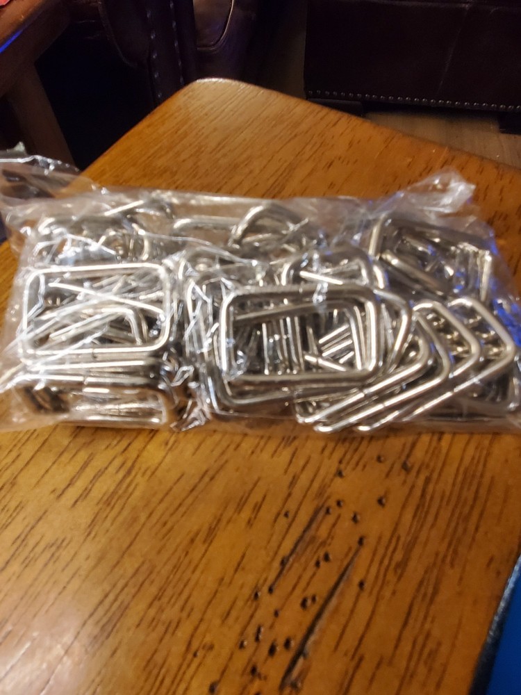 nonwelded metal rectangular rings 3/4 x 1 1/4  1.25 x  .75