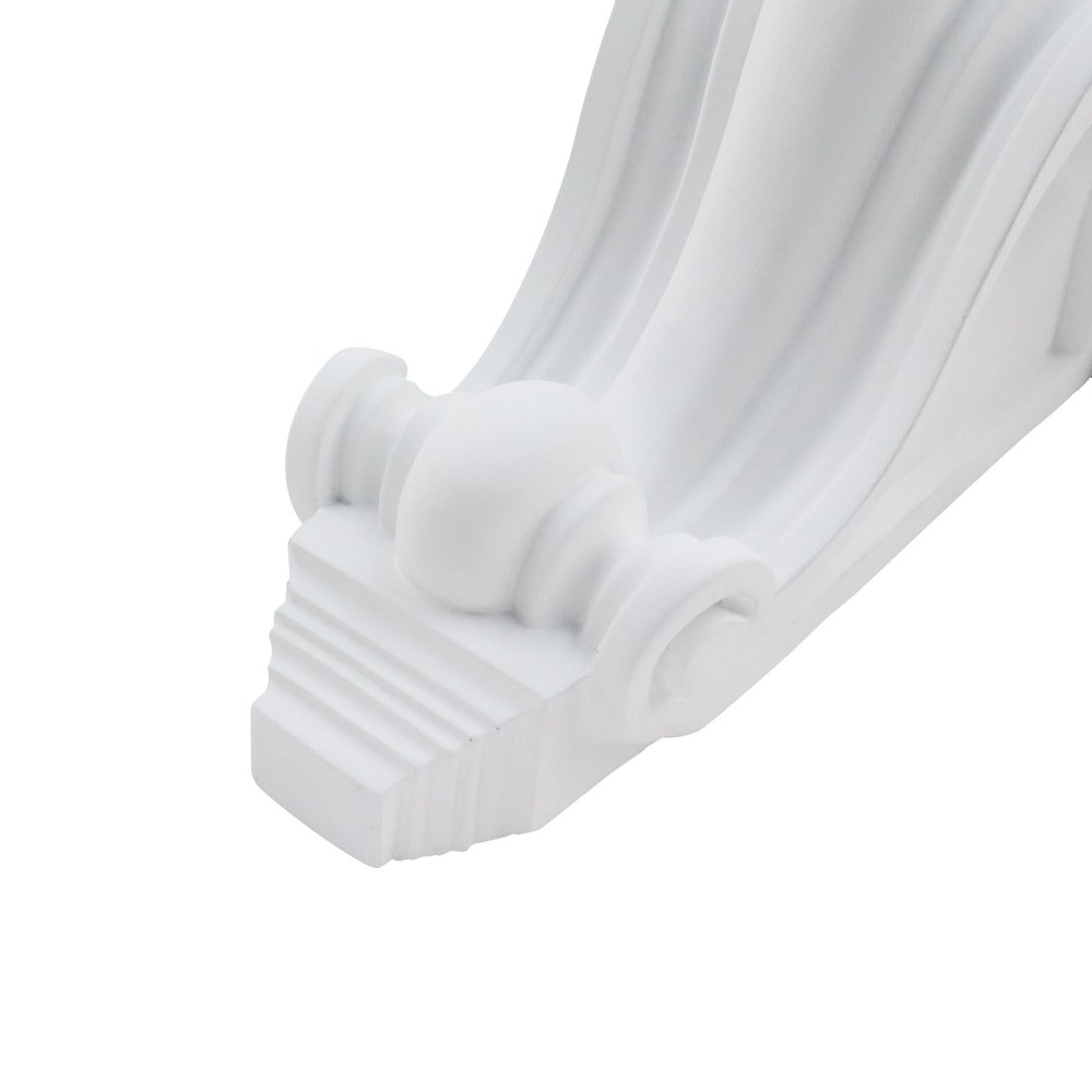 PU Corbel Decorative Ceiling Corner SelfAdhesive Shelf Bracket White Scroll