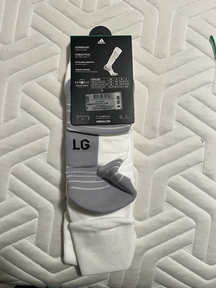 Adidas Soccer Socks (White)