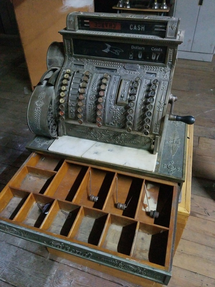 National Brass Cash Register - Fully Functional!