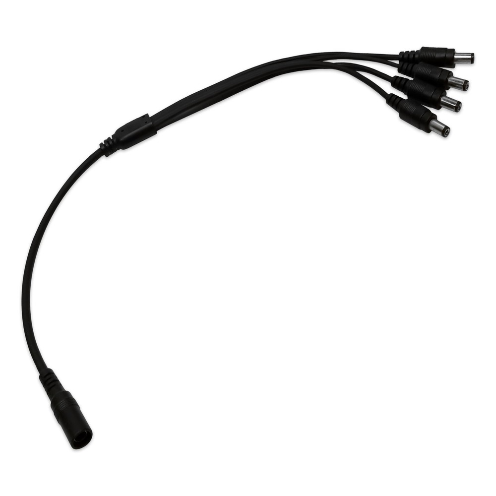2 Pack - 4 Way Channel DC Power Splitter Adapter Cable for CCTV Security Camera