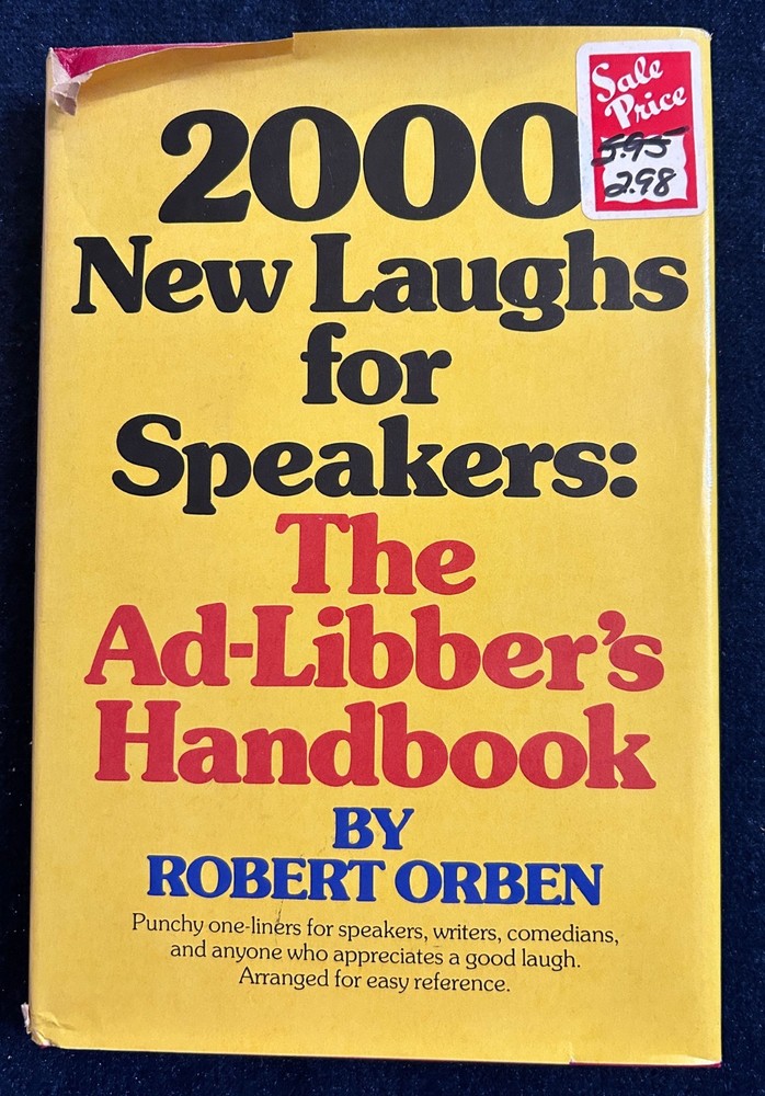 2000 New Laughs For Speakers (Robert Orben) -1966