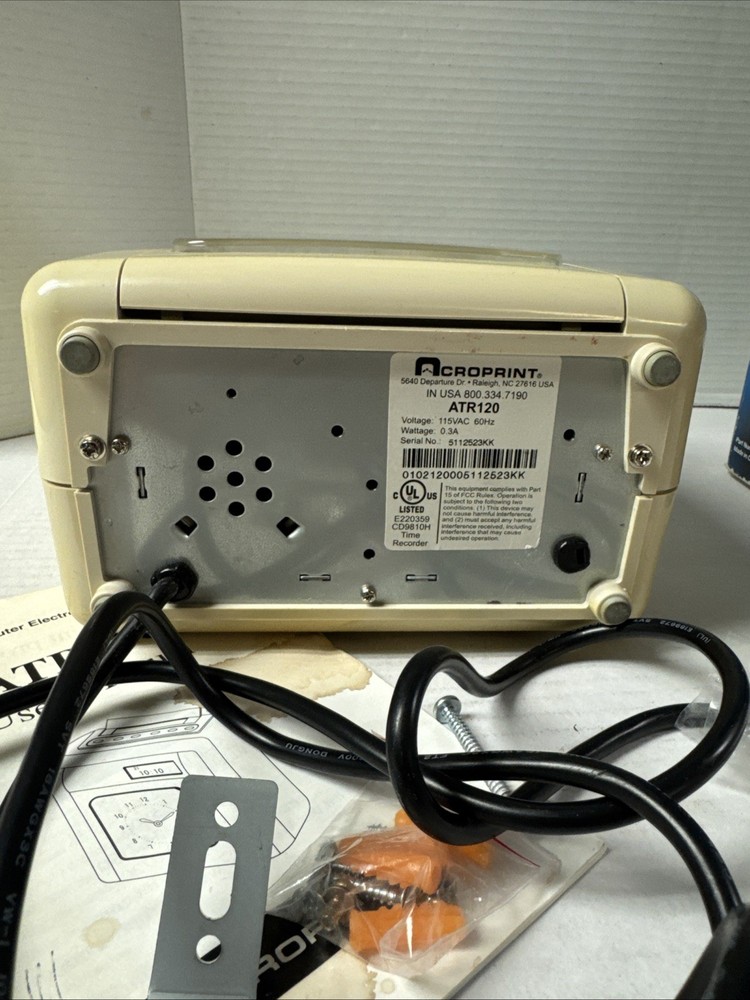 Acroprint ATR120 Vintage Top Loading Time Clock