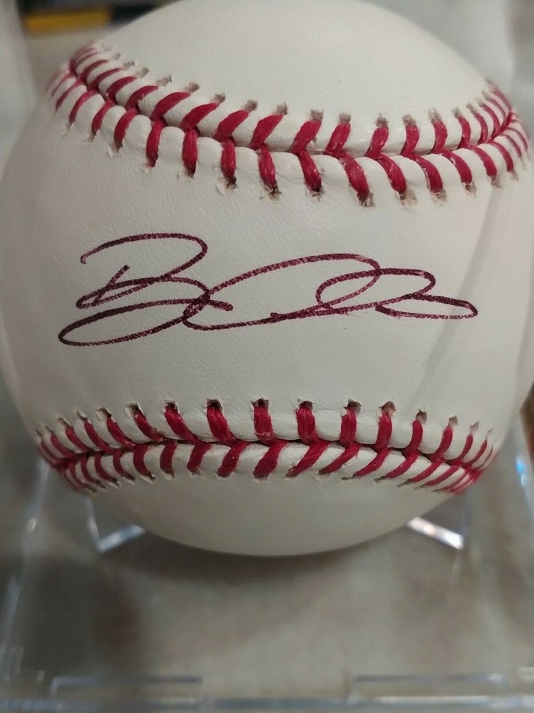 BOBBY CROSBY autograph MLB baseball with JSA COA & Ball Cube dISPLAY