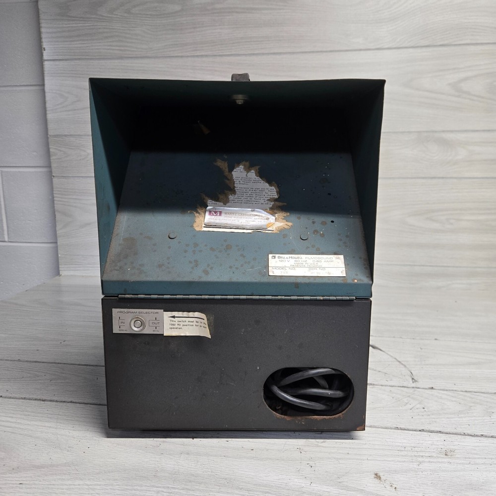 Vintage Bell & Howell Projector Filmosound 35 M Powers On Untested