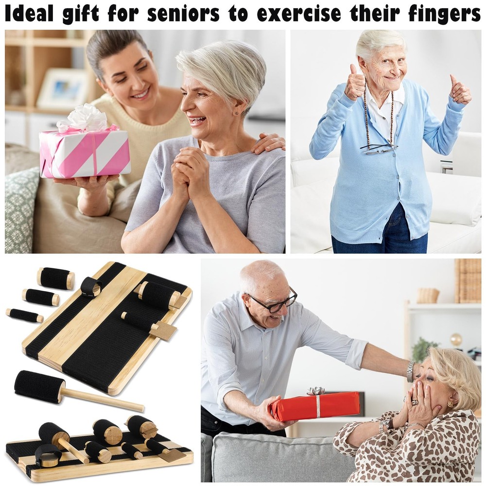 Hand Exercise Board with Hook and Loop Fasteners Hand Therapy Tool Equipment ...